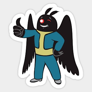 Radiation Suit Mothman Sticker